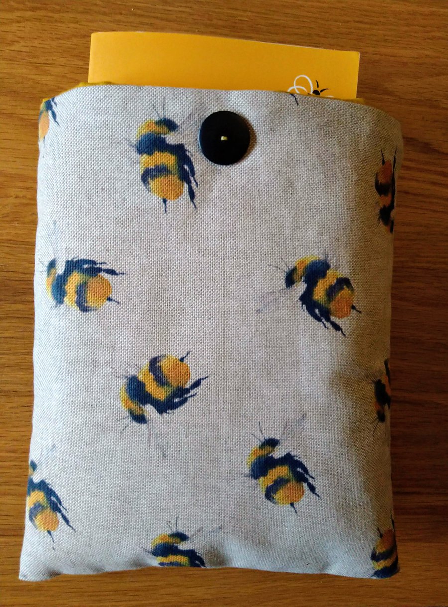 Book sleeve with bees