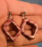 Geometric Open Diamond Earrings - Image 6
