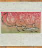 Fox linocut print - Image 1