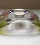 Candle arch, fused glass floral tealight rest, alliums and Lily of the valley, g - Image 8