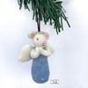 Angel Mouse Christmas tree decoration by Lily Lily Handmade 