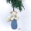 Angel Mouse Christmas tree decoration by Lily Lily Handmade 