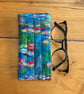 Monet Water Lilies Print Quilted Fabric Glasses Case