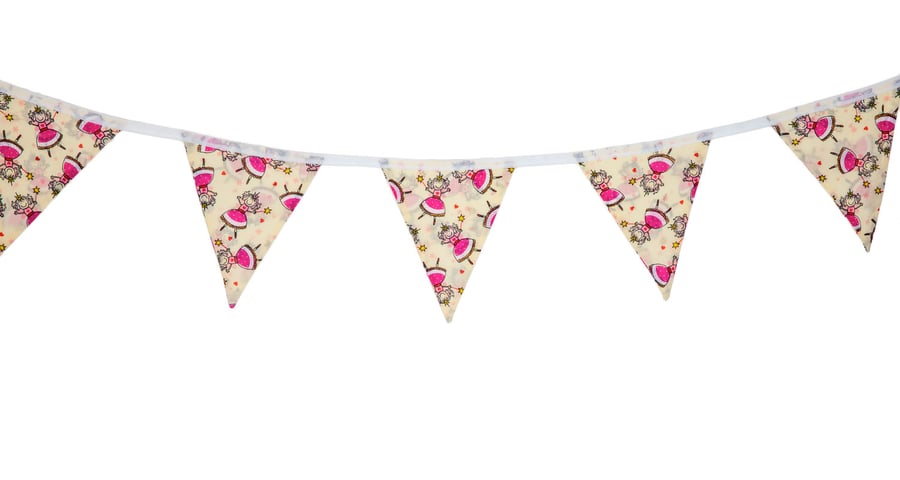 Pink Fairy Princess Bunting, Princess Garland, Nurseries, Children's Bedroom