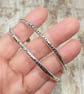 Double Curved Mini Circle Pattern Bangles Sterling Silver 925 Handmade - Image 6
