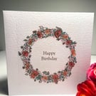 Floral Birthday Wreath