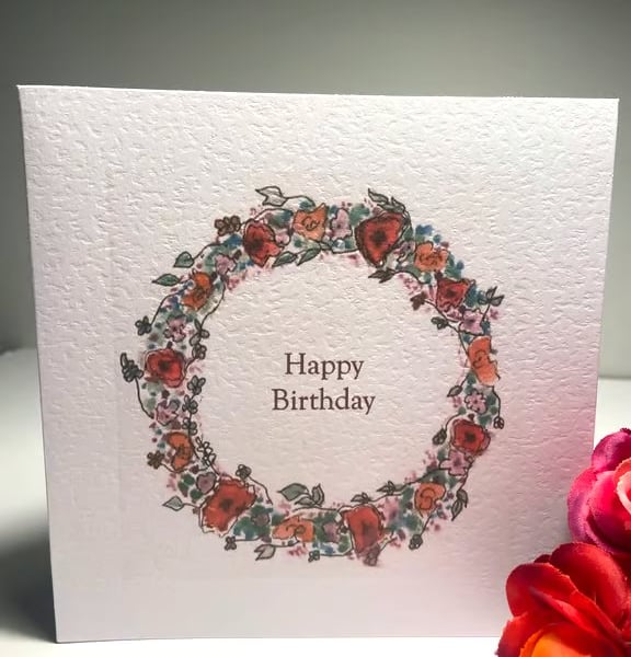 Floral Birthday Wreath