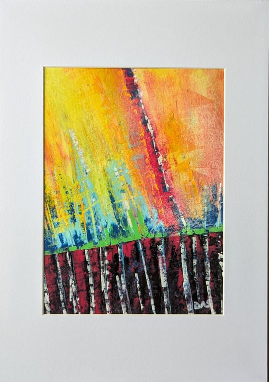 'Hot Earth' Original Oil Pastel Painting