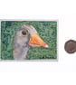 Original ACEO Watercolour, Goose Head, Miniature Painting - Image 6