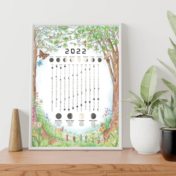 2022 Moon Calendar, 2022 calendar