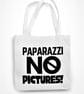 Paparazzi No Pictures Tote Bag Funny Sassy Famous Celebrity Joke Eco Friendly - Image 3
