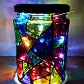 Stained Glass Bottle Art