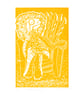 Dan D Lion - original Lino Print - Lion Art - Image 1