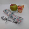 CLEARANCE Cutlery wrap pouch roll for picnics (cutlery not included)