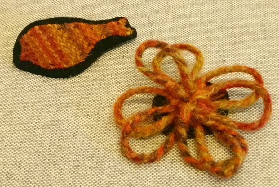 Bird & Loop Brooches