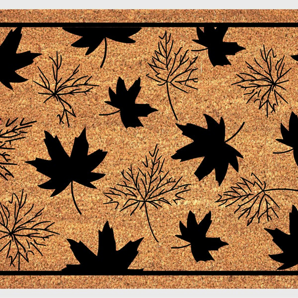 Leaves Door Mat - Fall Leaves Welcome Mat - 3 Sizes