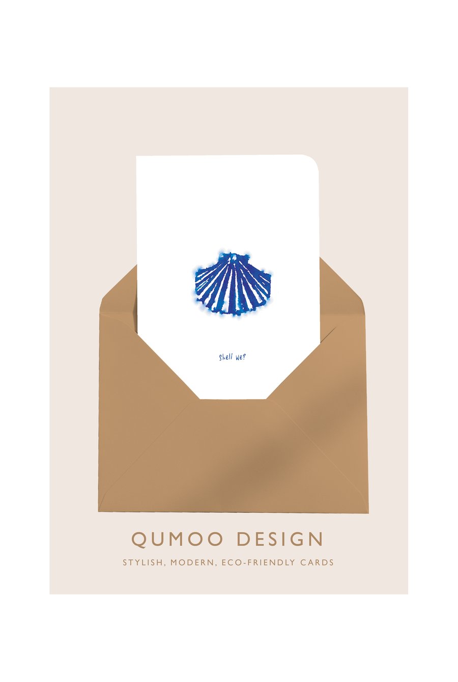 Shell we? blank greetings Card (QM 289) 