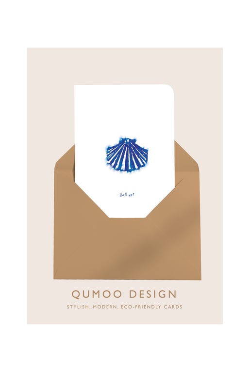 Shell we? blank greetings Card (QM 289) 