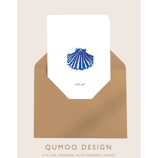 Shell we? blank greetings Card (QM 289) 