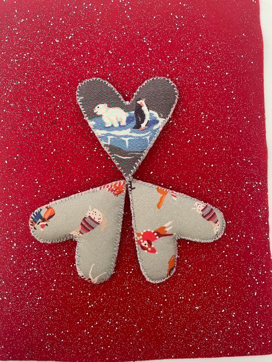 Christmas Animal Heart Decorations