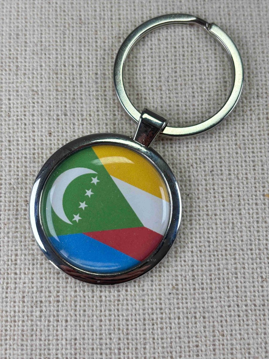 Comoros Flag Keyring