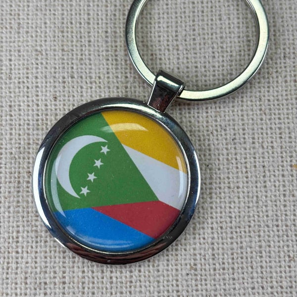 Comoros Flag Keyring