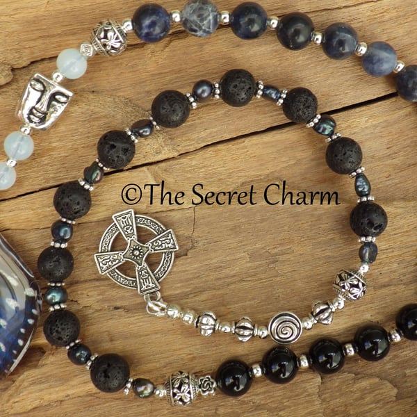 Freya Pagan Prayer Beads, Norse Goddess Talisman, Meditation Beads