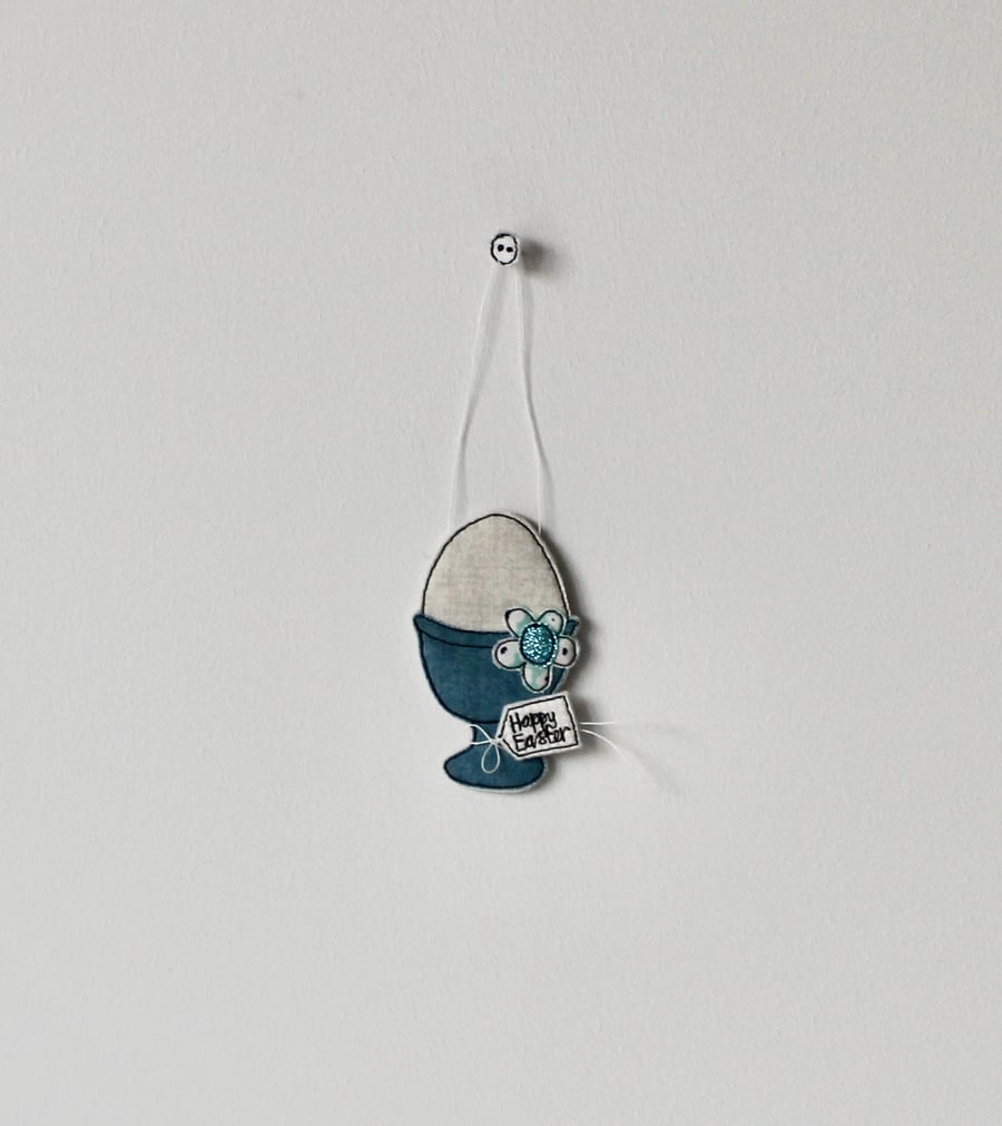 'Happy Easter Eggcup' - Hanging Decoration