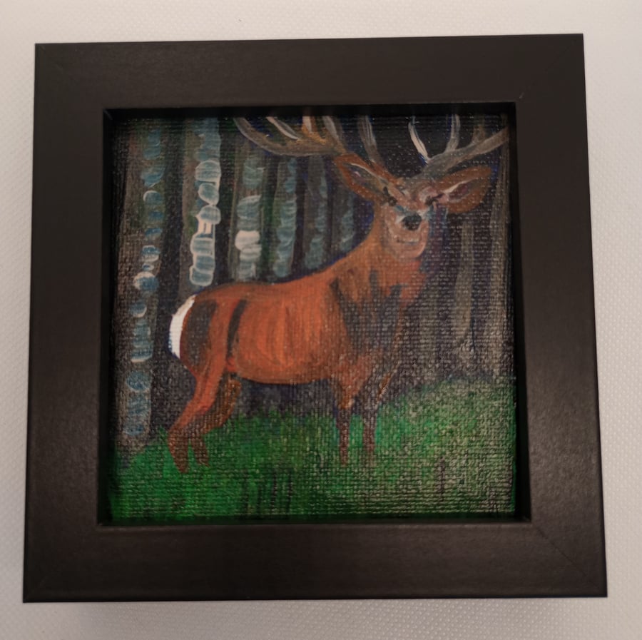 Stag mini painting 