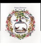 A Luxury Christmas Garden Bird Garland -Mum- Handmade Card.  - Image 1
