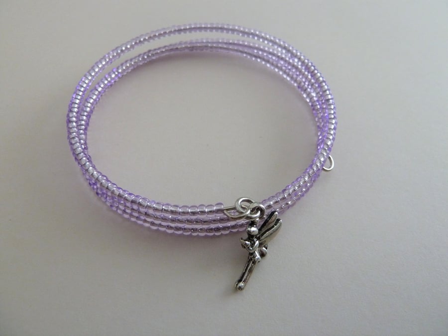 purple fairy wrap bracelet