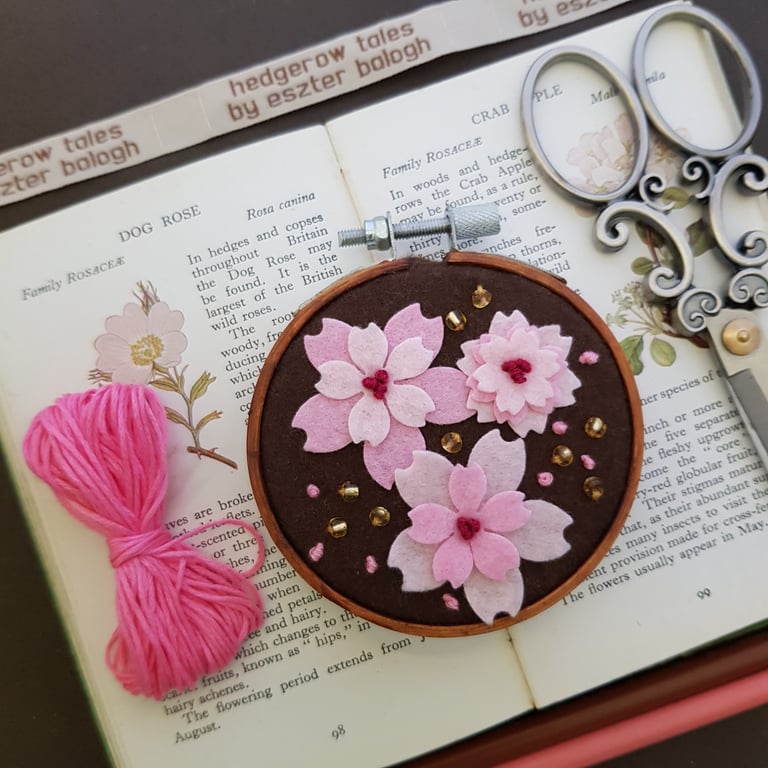 Pink Blossom - small wall decoration