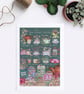 'Tea Plant Guide' Illustration Print A4 Unframed  - Image 6