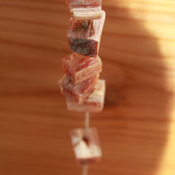 Bushcraft Tinder wood necklace