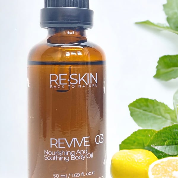 100% natural handmade soothing body oil fresh citrusy - dry body oil - gift 