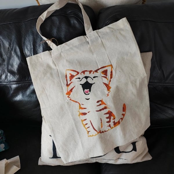 Hand painted tote bags 