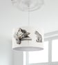Cat Design Lampshade Art Lampshade - Fine Art gift Lamp Shade Gift  - Image 1