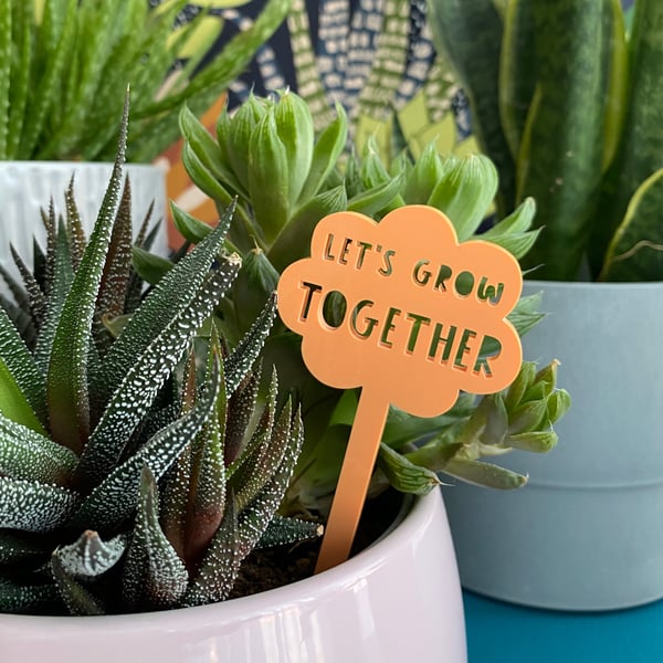 Plant marker gift for women, indoor gardener motivational house plant decoration