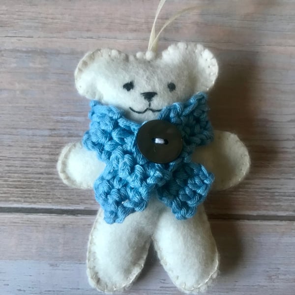 Felt Teddy Bear Hanging Lavender Bag Decoration 