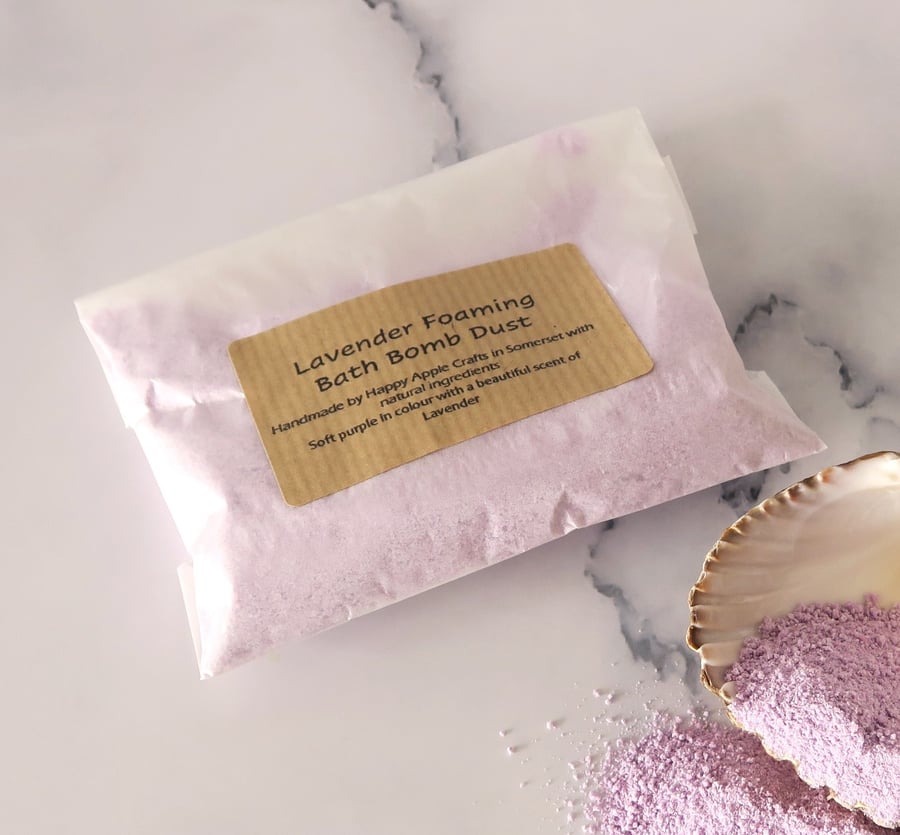 Foaming Lavender Bath Bomb Dust 