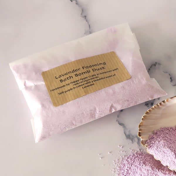 Foaming Lavender Bath Bomb Dust 