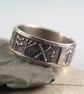  Sterling Rune Ring - Viking Silver Band Personalized Custom Name Anglo Saxon  - Image 8