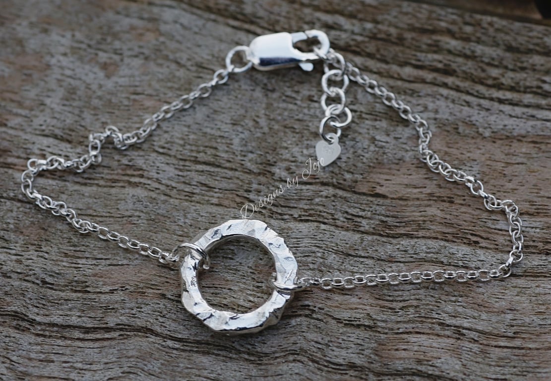 Meteor Sterling Silver Bracelet Unisex Recycled Silver