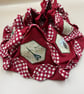 Unusual Craft Bag. Hexagons and Circles Design, Circular Handcrafted Work-bag - Image 10