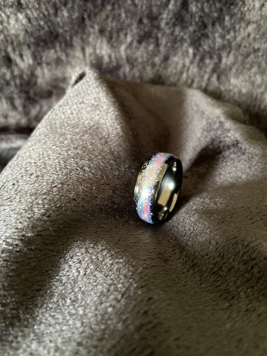 Resin ring handmade hi gloss 