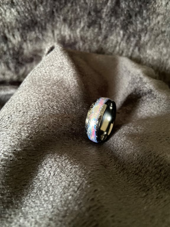 Resin ring handmade hi gloss 