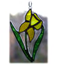 Daffodil Suncatcher Stained Glass Handmade Spring Flower - Image 3