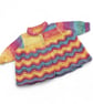 Hand Knitted Rainbow Baby Cardigan Old Shale Matinee Coat 0-3 Months Gift - Image 10
