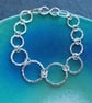 Hallmarked bracelet, argentium silver link bracelet - Image 2