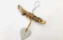 Driftwood Loveheart Hangers